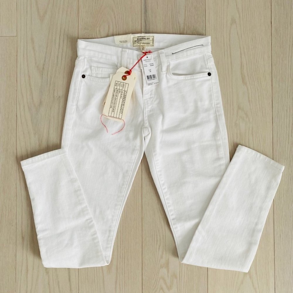 Current  Elliott The Stiletto Jeans in White Sugar